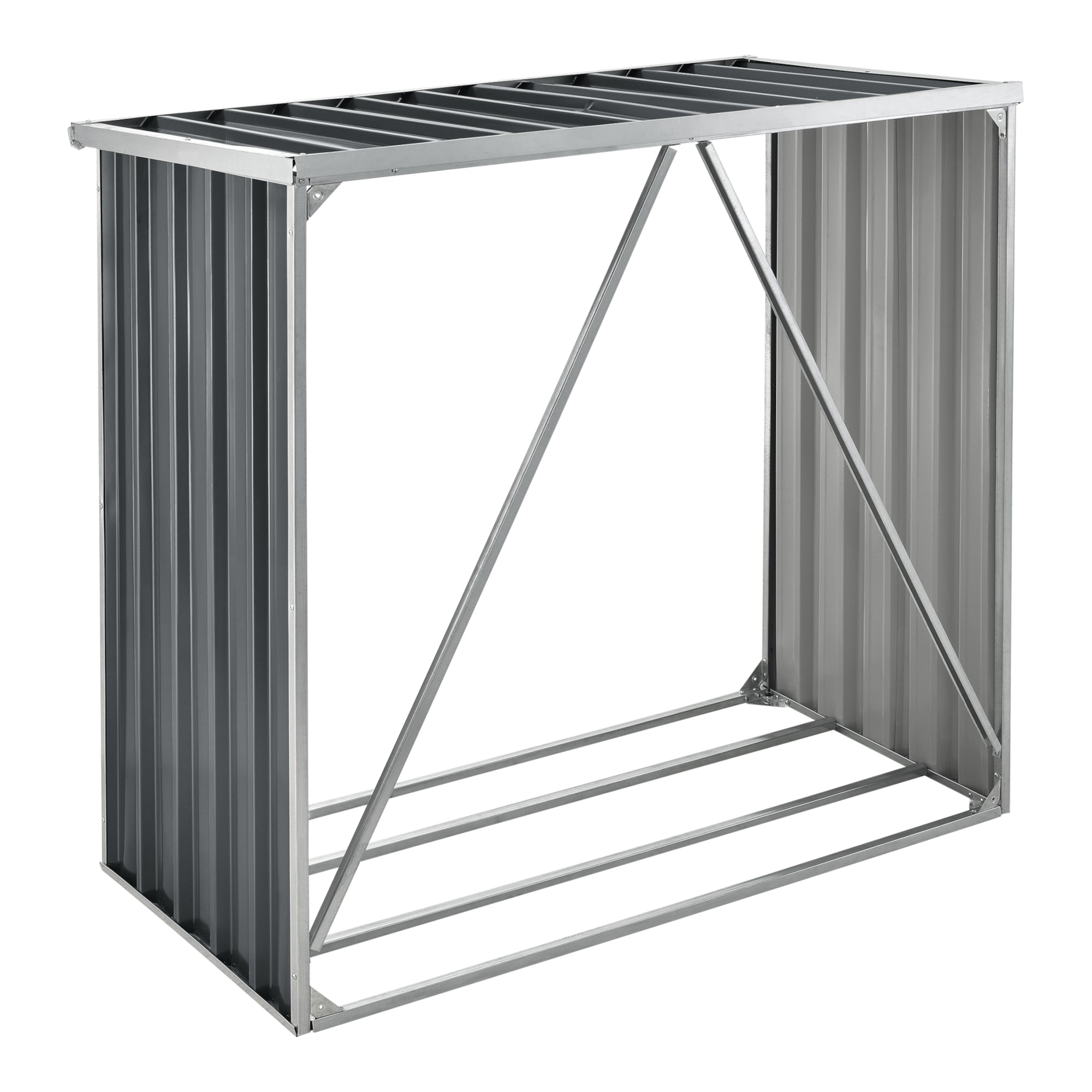 Capanna per legna coperta 156 x 80 x 15 cm antracite 03_0006305