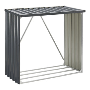 Portalegna Kalmar da Esterno con Tettuccio 156 x 80 x 152 cm Antracite casa.pro