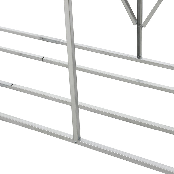 Portalegna Kalmar da Esterno con Tettuccio 352 x 80 x 152 cm Antracite casa.pro