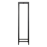 Portalegna per interni/esterni portalegna di design porta legna da ardere supporto per interni/esterni 140 x 35 x 35 cm nero 03_0006289