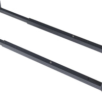 Portalegna Kasan Struttura Regolabile 100-150 cm / 40-65 cm Acciaio Nero [en.casa]