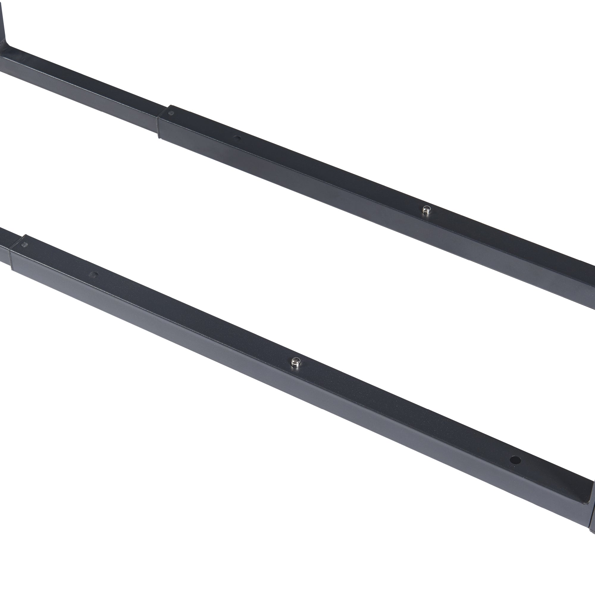 Portalegna Kasan Struttura Regolabile 100-150 cm / 40-65 cm Acciaio Nero [en.casa]