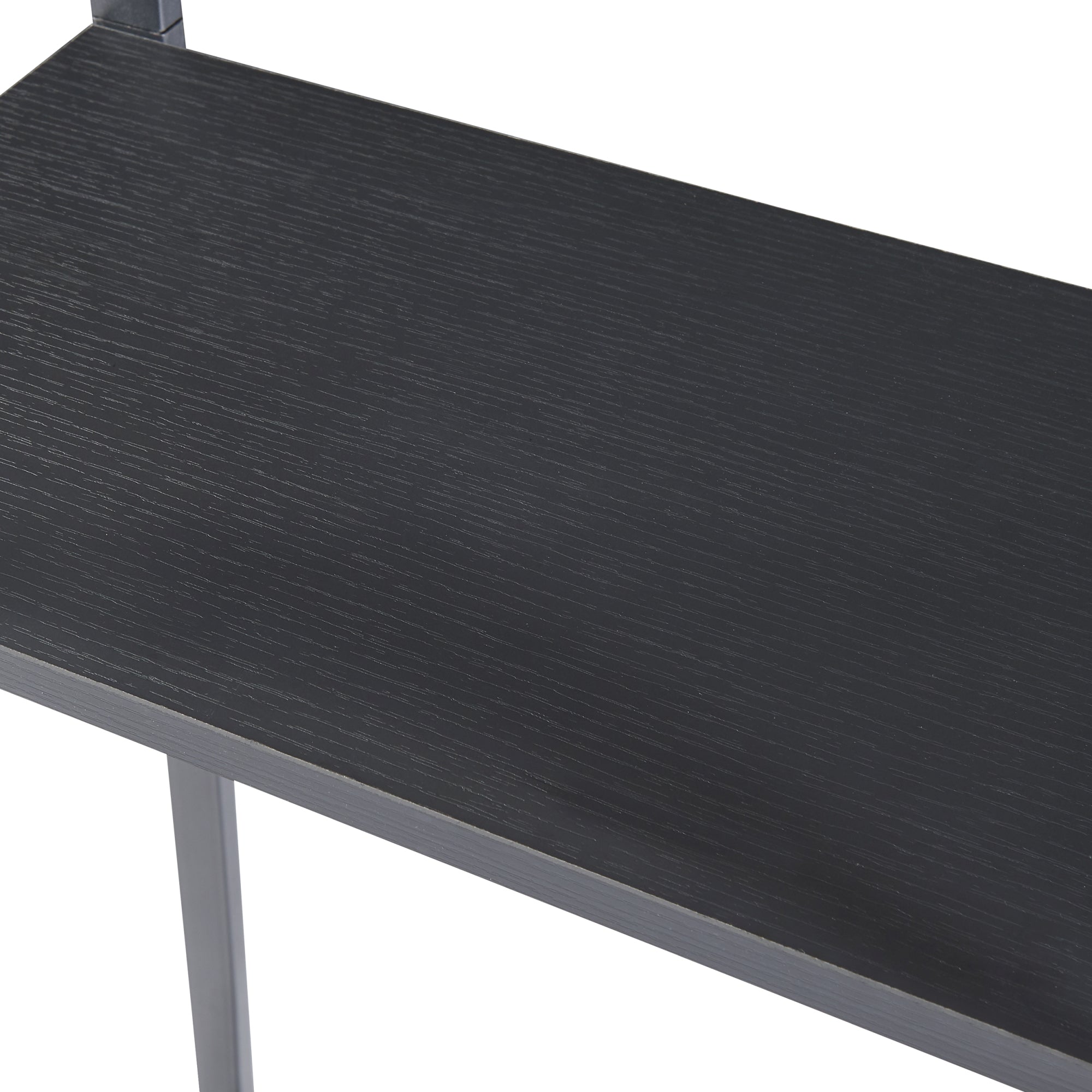 Mobile Portalegna Ulvila per Camino 170 x 45 x 30 cm Nero [en.casa]