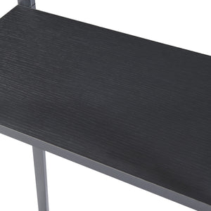 Mobile Portalegna Ulvila per Camino 170 x 45 x 30 cm Nero [en.casa]