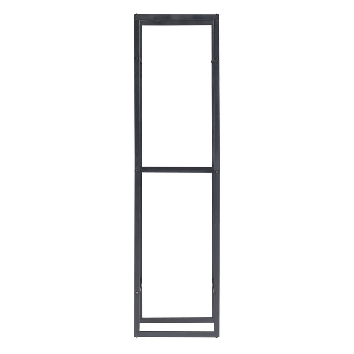 Mobile Portalegna Ulvila per Camino 170 x 45 x 30 cm Nero [en.casa]