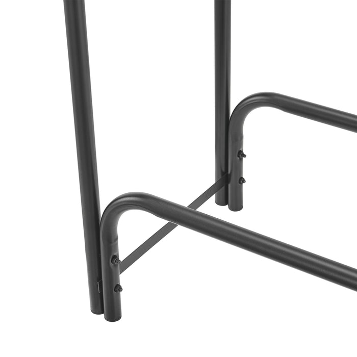 Portalegna Kwethluk Deposito per Legna da Ardere in Acciaio Nero casa.pro