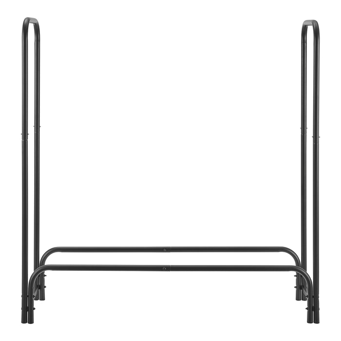 Portalegna Kwethluk Deposito per Legna da Ardere in Acciaio Nero casa.pro