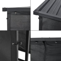 Portalegna da Esterno Yakutat Legnaia con Telo Protettivo e Tettuccio 145x143x70 cm casa.pro