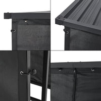 Portalegna da Esterno Yakutat Legnaia con Telo Protettivo e Tettuccio 185x130x70 cm casa.pro