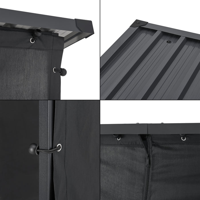 Portalegna da Esterno Yakutat Legnaia con Telo Protettivo e Tettuccio 185x180x70 cm casa.pro