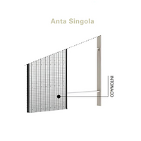 Controtelaio interni porta scorrevole anta singola intonaco logika ermetika *** misure 90 x 210 cm, confezione 1