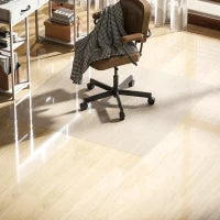 Tappetino Salvapavimento 120x120 cm in Plastica Trasparente per Sedia da Ufficio