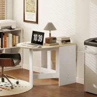 Tavolo da Pranzo Pieghevole di Forma Ovale in Stile Moderno 163x80x75 cm LEgno Naturale