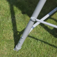 Dondolo da Giardino a 3 Posti in Metallo, Tetto Parasole Rimovibile e Lavabile, Marrone e Argento, 171x108x154cm