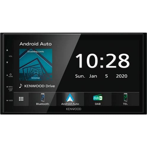 Kenwood DMX5020DABS Ricevitore AV digitale da 17,3 cm con DAB+/FM, CarPlay, Android Auto, Bluetooth e DSP
