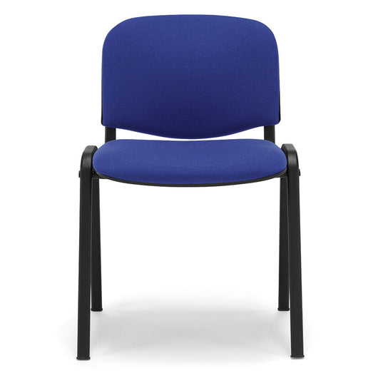 Sedia da Ufficio, Sala d’attesa e Studio Professionale MADE IN ITALY Kenya, struttura robusta in metallo seduta e schienale imbottito, colore Blu