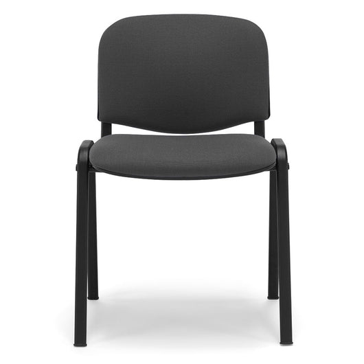 Sedia da Ufficio, Sala d’attesa e Studio Professionale MADE IN ITALY Kenya, struttura robusta in metallo seduta e schienale imbottito, colore Grigio