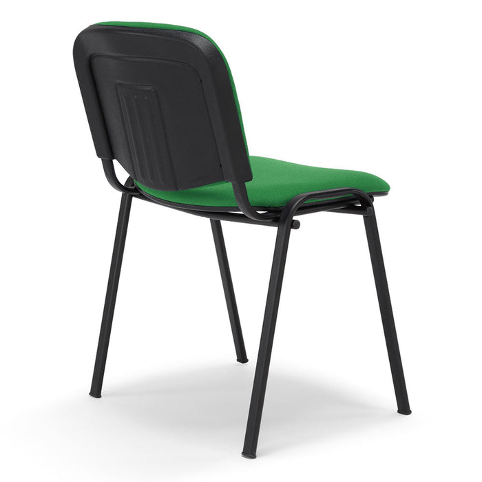 Sedia da Ufficio, Sala d’attesa e Studio Professionale MADE IN ITALY Kenya, struttura robusta in metallo seduta e schienale imbottito, colore Verde