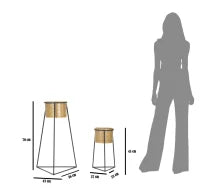 Vasi Coppia Glax Cm Ø 43X36X70-27X23X45