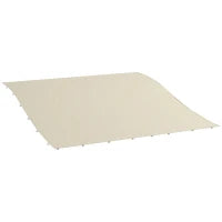 Telo di Ricambio per Pergola da Giardino 2.5x3 m con 8 Fori di Drenaggio, in Poliestere, 297x243 cm, Beige