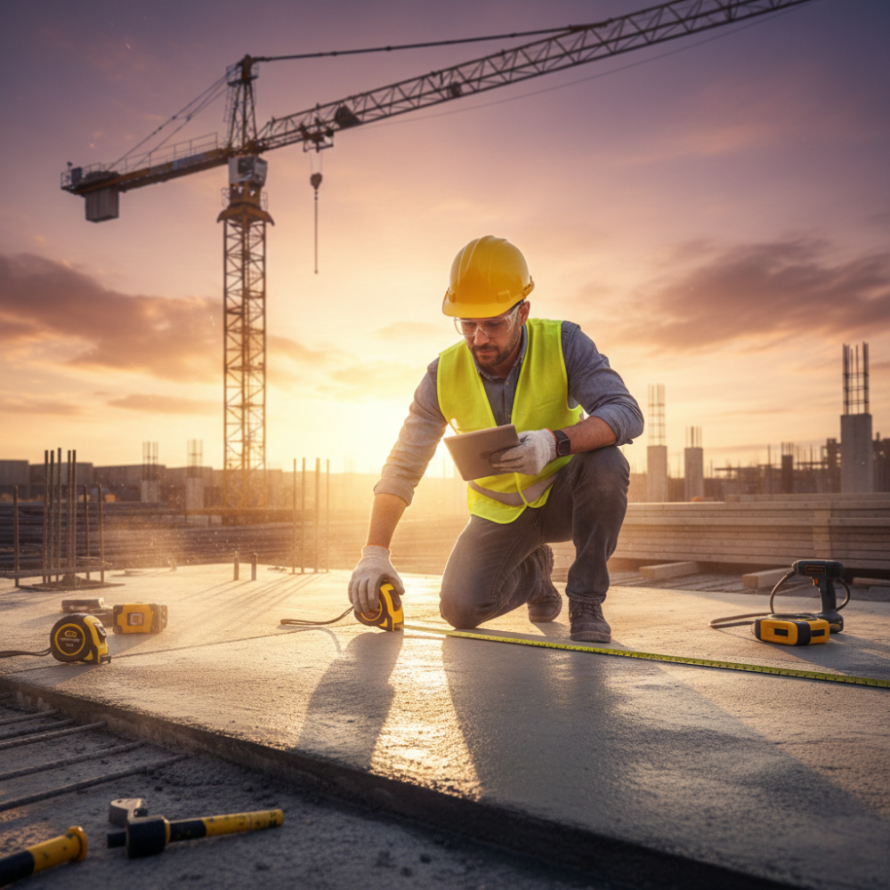 Flessometro gommato antiscivolo professionale akifix 10 m x 25 mm