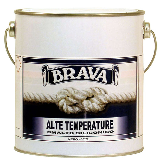 Smalto alta temperatura 400 gradi c colore nero litri 2,5