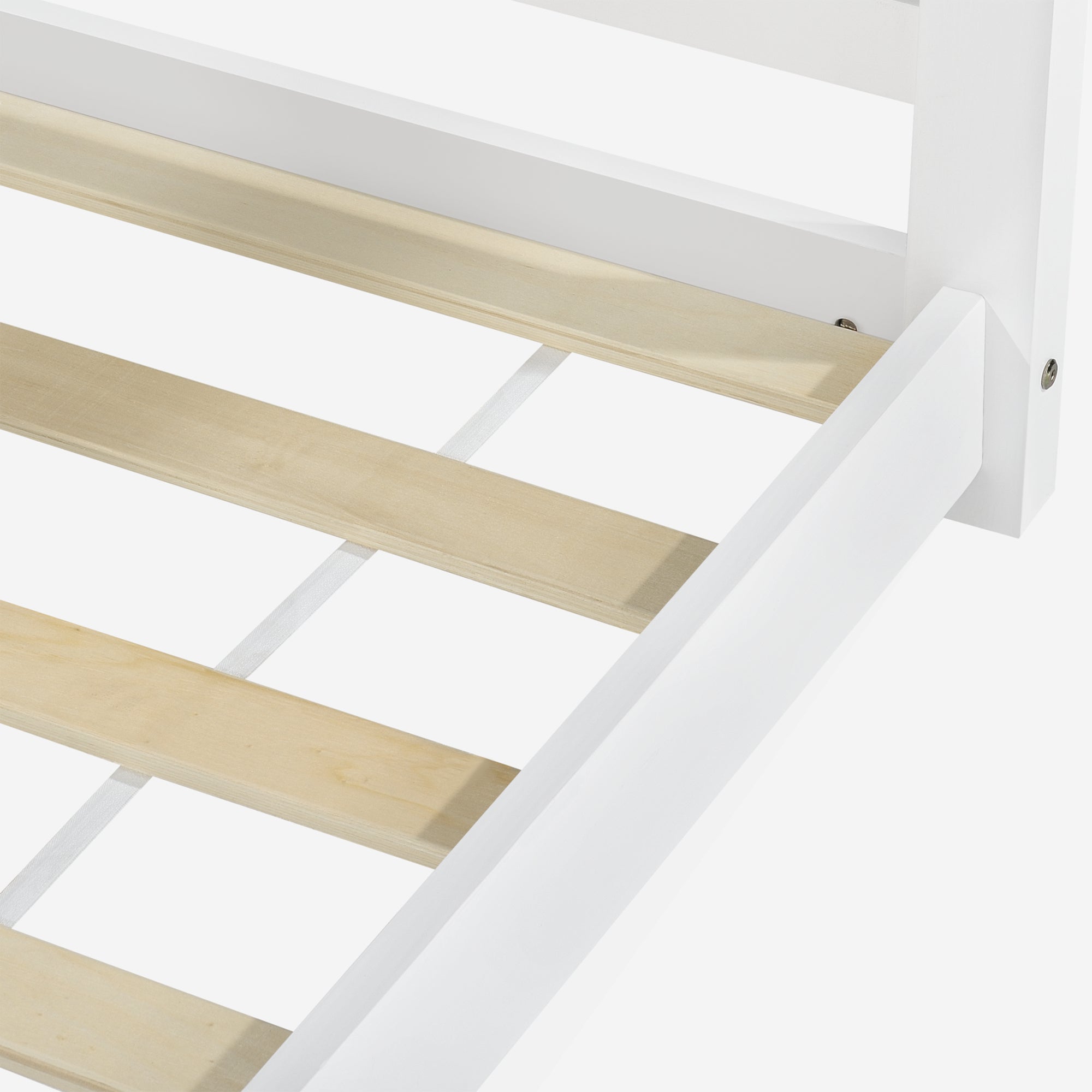 Letto a Casetta per Cameretta Vardø 90x200 cm Legno - Bianco [en.casa]