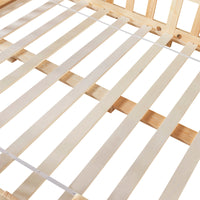 Letto per Cameretta Treviolo a Forma di Casetta 140x200 cm Legno Naturale [en.casa]