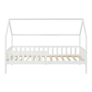 Letto Casetta per Cameretta Ydre 90x200 cm Bianco [en.casa]