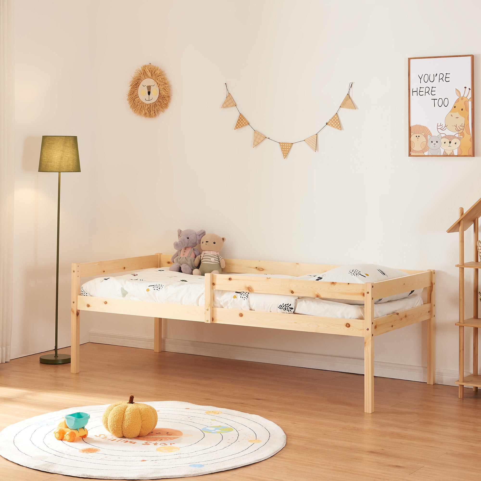 Letto per Cameretta Sonkajärvi a 2 Posti Letto + 1 Materasso da 90 x 200 cm [en.casa]