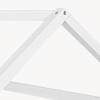 Letto Francese Hesel per Cameretta a Forma di Casetta 140 x 200 cm Bianco [en.casa]