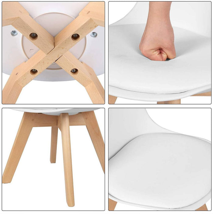 Sedia per bambini con gambe in legno bianco 19_0000132