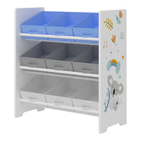 Scaffale Portaoggetti Boiro per Cameretta 60x62x30 cm Design Koala [en.casa]