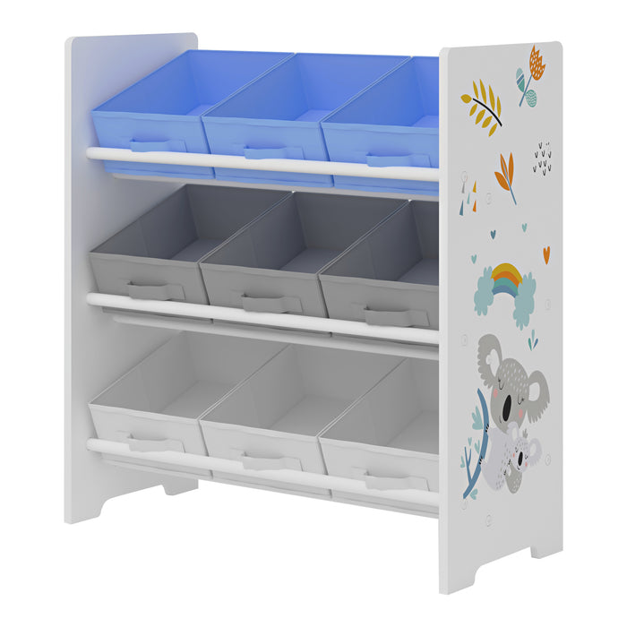 Scaffale Portaoggetti Boiro per Cameretta 60x62x30 cm Design Koala [en.casa]