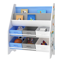 Scaffale 'Ponteceso' per Cameretta Cassetti Pieghevoli e Contenitori - Decorazione Koala [en.casa]