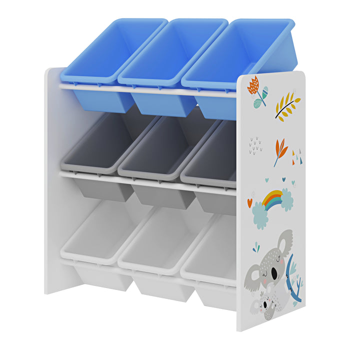 Scaffale 'Muxía' per Cameretta Contenitori a Scaletta - Disegno Koala [en.casa]