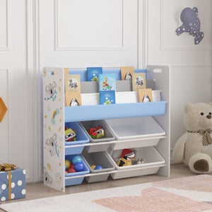 Scaffale per Cameretta Rødøy Mobile Porta Giochi 78x86x27 cm Decorazione Koala [en.casa]