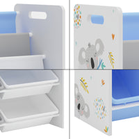 Scaffale per Cameretta Rødøy Mobile Porta Giochi 78x86x27 cm Decorazione Koala [en.casa]