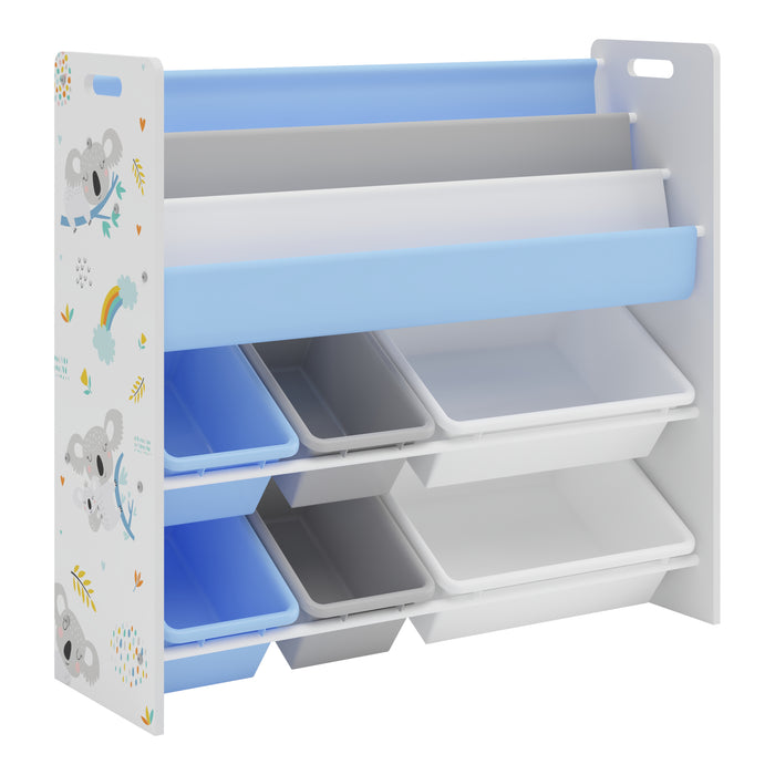 Scaffale per Cameretta Rødøy Mobile Porta Giochi 78x86x27 cm Decorazione Koala [en.casa]