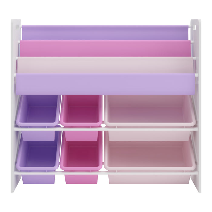 Scaffale per Cameretta Rødøy Mobile Porta Giochi 78x86x27 cm Decorazione Oceano [en.casa]