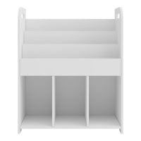Scaffale dal design senza tempo per soggiorno camera da letto mobiletto per bambini 75 x 62 x 29 cm bianco con motivo unicorno 03_0011218
