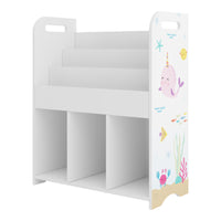 Scaffale per Cameretta Røyrvik Mobile per Libri Giochi 75x62x29 cm Oceano [en.casa]