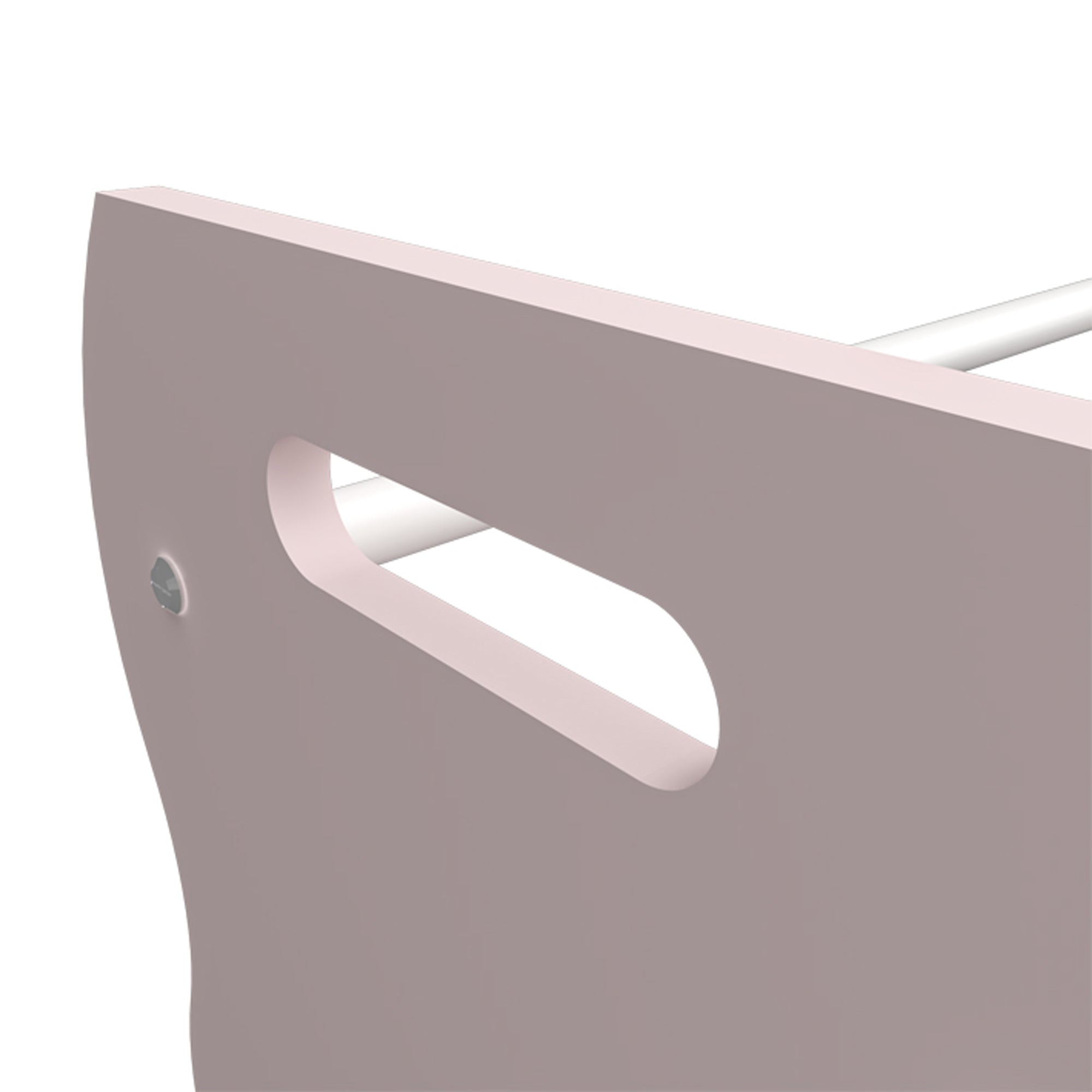 Scaffale Vestnes per Cameretta Mobile Contenitore a Scaletta - Rosa/Bianco [en.casa]