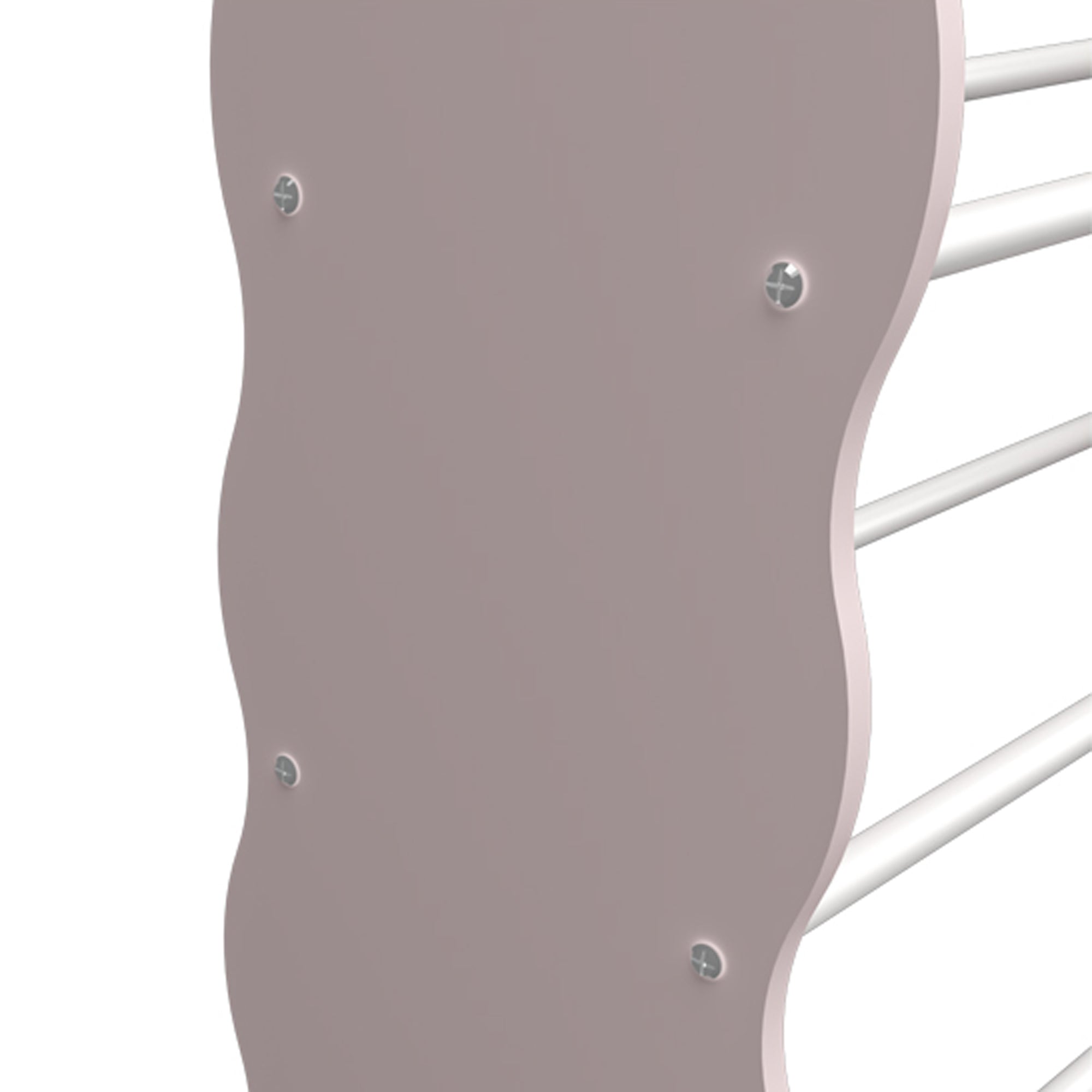 Scaffale Vestnes per Cameretta Mobile Contenitore a Scaletta - Rosa/Bianco [en.casa]