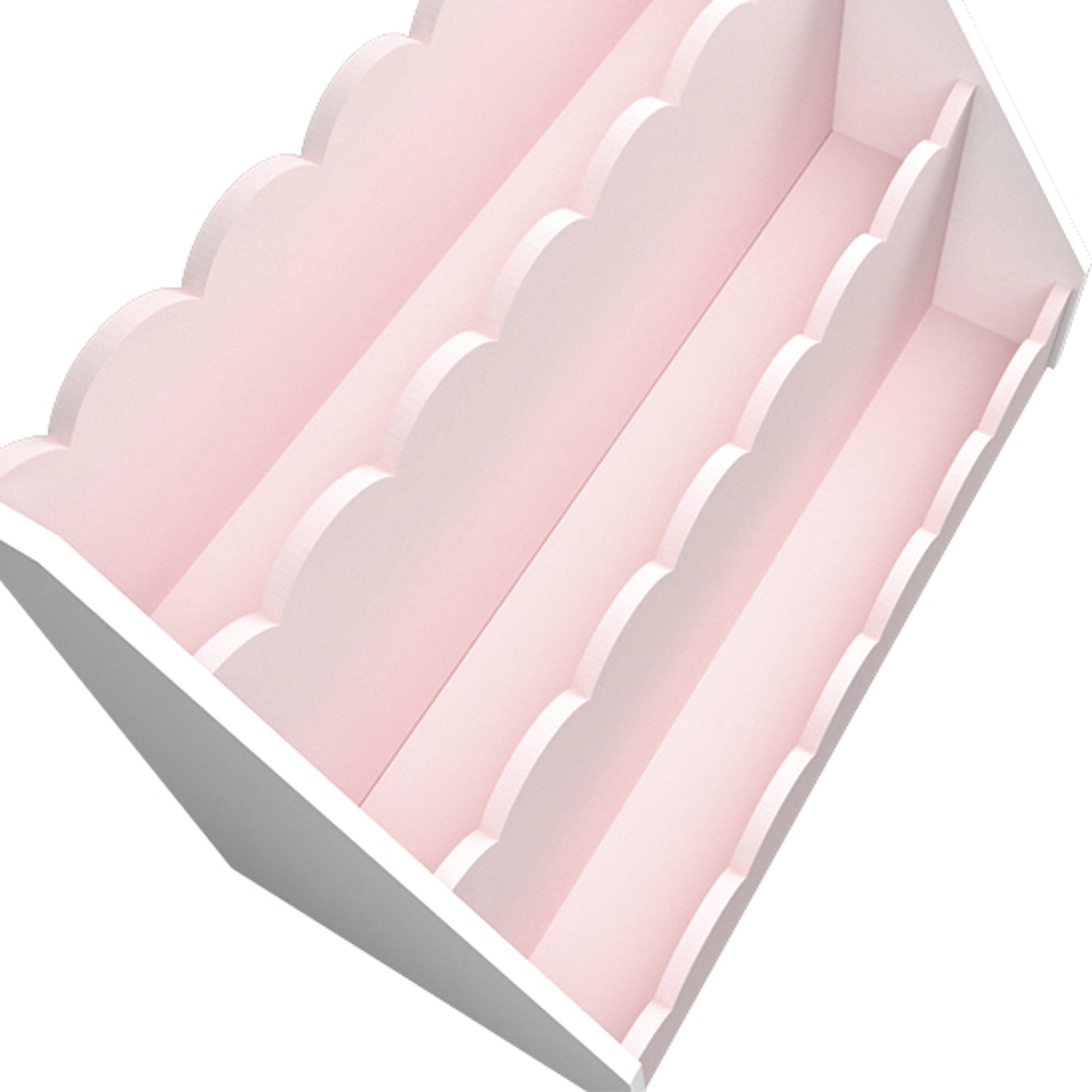 Scaffale dal design senza tempo per soggiorno camera da letto mobiletto per bambini 48 x 61 x 30 cm rosa e bianco 03_0011307