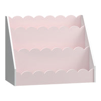 Scaffale dal design senza tempo per soggiorno camera da letto mobiletto per bambini 48 x 61 x 30 cm rosa e bianco 03_0011307