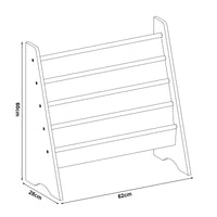 Libreria per bambini 60 x 62 x 28 cm in bianco verde e viola 03_0008992