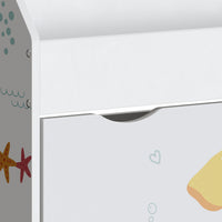 Scaffale a Scaletta Aarnskona per Cameretta con Scomparti e Cassetto - Design Aqua Dream [en.casa]