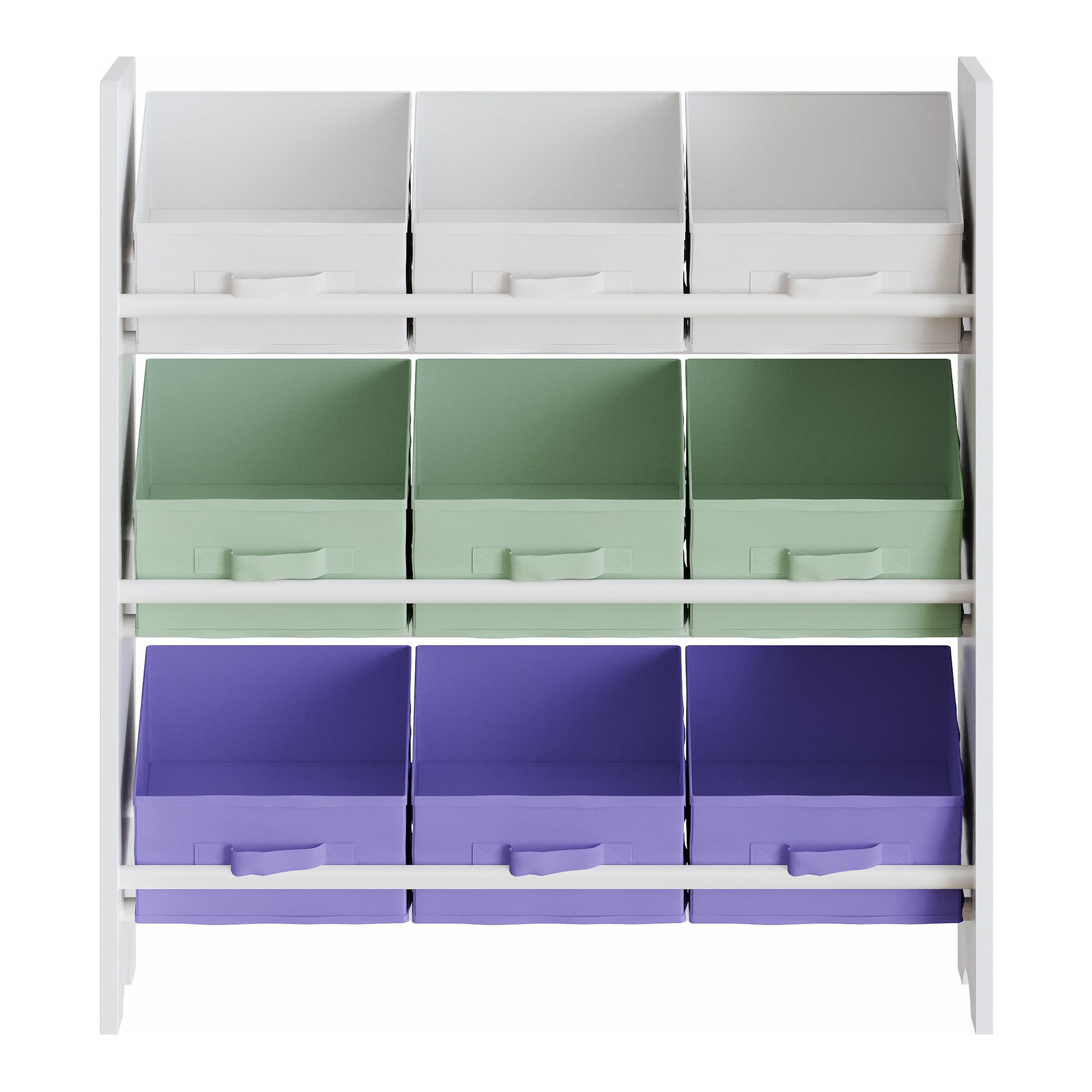 Scaffale Portaoggetti Boiro per Cameretta 60x62x30 cm Design Aqua Dream [en.casa]