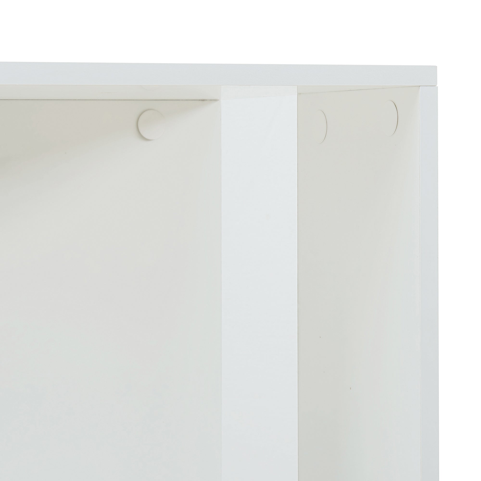 Libreria Girevole Fjelmarirg per Cameretta Scaffale Rotante a 3 Livelli 109 x 34 x 34 cm - Bianco [en.casa]